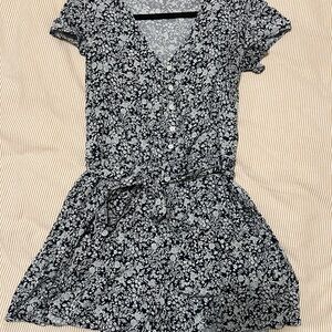 GAP Navy and White Floral Romper